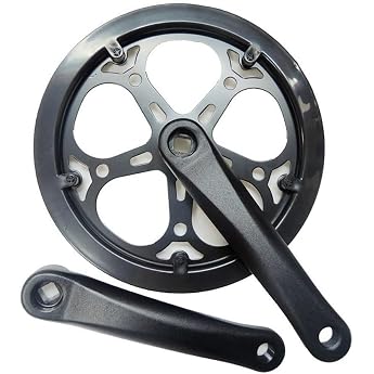 Single Crank Set Bicycle Crankset 170mm - Square Hole Design 40-52 Teeth Easy Installation for Mountain Bike Road Bike 48T