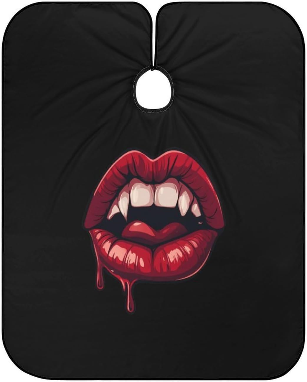 Halloween Vampire Lips Barber Cape Professional Hair Cutting Apron Hairdresser Cape for Men Women