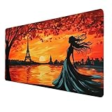 【TAPIS DE SOURIS DURABLE ET CONFORTABLE】: La technologie professionnelle de bord cousu, empêche efficacement le tapis de s'user, de se déformer et de tomber. Fabriqué en matériau durable, toucher confortable, surface en tissu doux lavable, vous offre la bien expérience d'utilisation