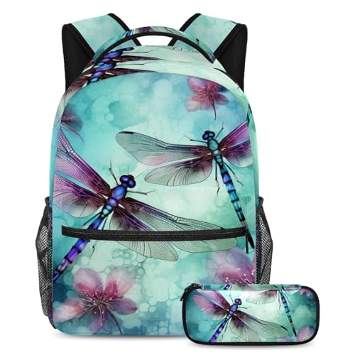 Ensemble de cartables pour enfants et adolescents avec grand sac à dos amusant Dragonfly 11