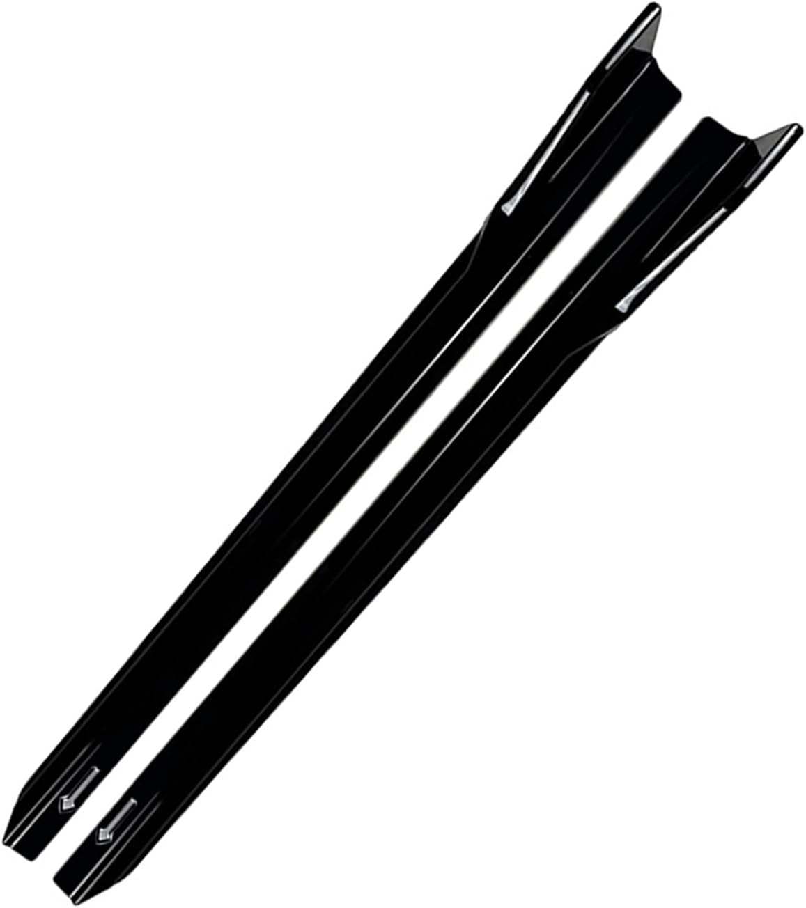 Black Side Skirt Extension Lip Splitter Rocker Panels Guard Body Kit Compatible with BMW X3 X4 G01 G02 M Sport 2018-2024