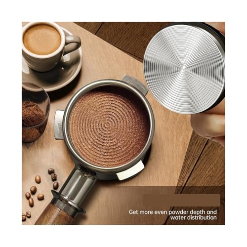 Der MHW-3 Bomber Ist Mit Drei Federbelasteten Kalibrierungen Ausgestattet Und Der Espresso Tamper Ist Ein 30-Pfund-Manueller Tamper Mit Sound-Feedback(45.5mm,Electroplating Base)