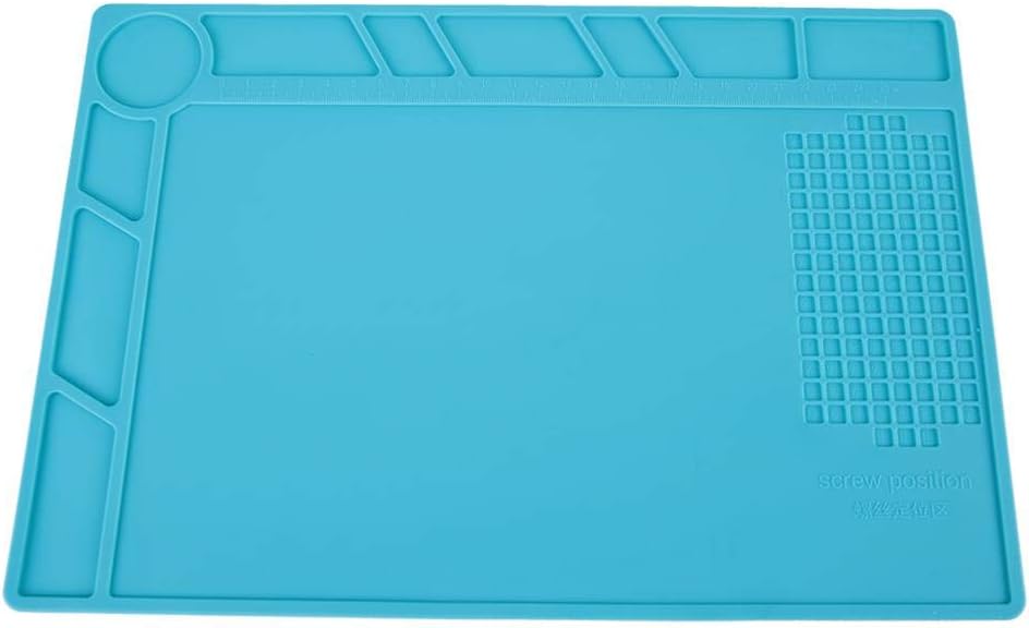 Semme Anti-Static Soldering Mat, 500C Heat- Work Station Pad for Soldering, Brazing, Phone & Watch Repair