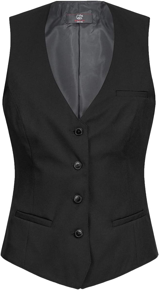 GREIFF Koksjack voor dames met verborgen drukknopen | regular fit | Cuisine Basic | Style 5405 | zwart, wit | in verschillende maten, wit, XXL
