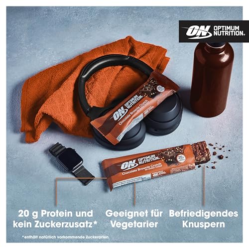 Optimum Nutrition Chocolate Brownie Crunch Protein Riegel, 10er Pack (1 x 65 g) – Ansicht 3