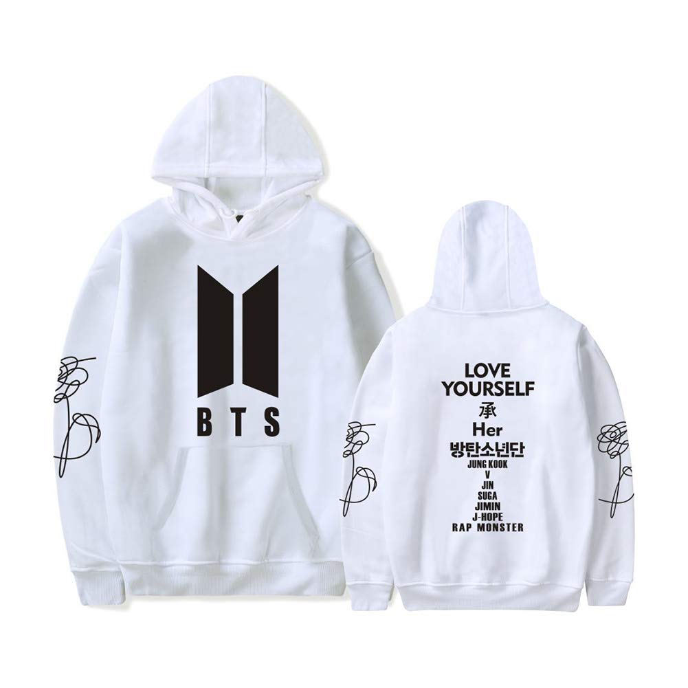 Kpop Bts Love Yourself Hoodie Long Sleeve Pullover Jacket