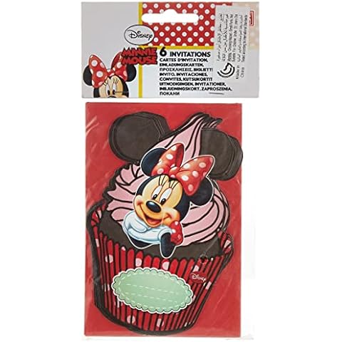 Disney Minnie Mouse Cupcake Party Invitations Cover