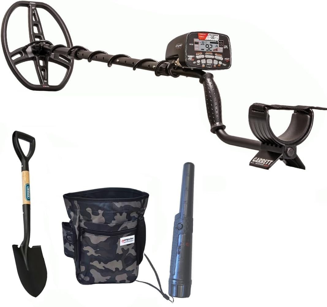 METAL DETECTOR AT MAX GARRETT SPECIAL PACK PINPOINTER PALA DRAPER MARSUPIO EMPOTEC