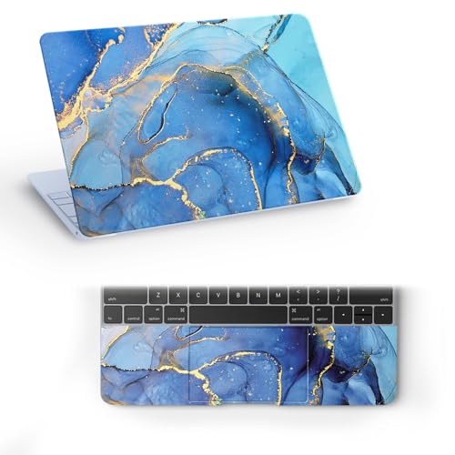 Image of Marbel-D6 Top+Wrist Pad Vinyl Laptop Skin /Sticker /Cover for 15 to 15.6 Inches Laptops Laminated-Removable-HD Quality Compatible for Hp-Dell-Sony-Lenovo-Asus etc.(15x10 Inches)