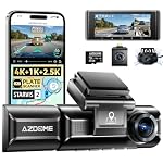 Azdome – AZDOME 4K Dashcam Auto Vorne Hinten Innen, 3 Kanal 4K+1080P+