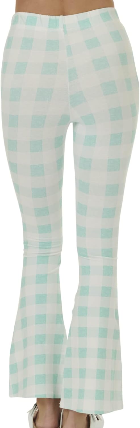 Splendid レギンスMint Gingham Flare Leggingレディース