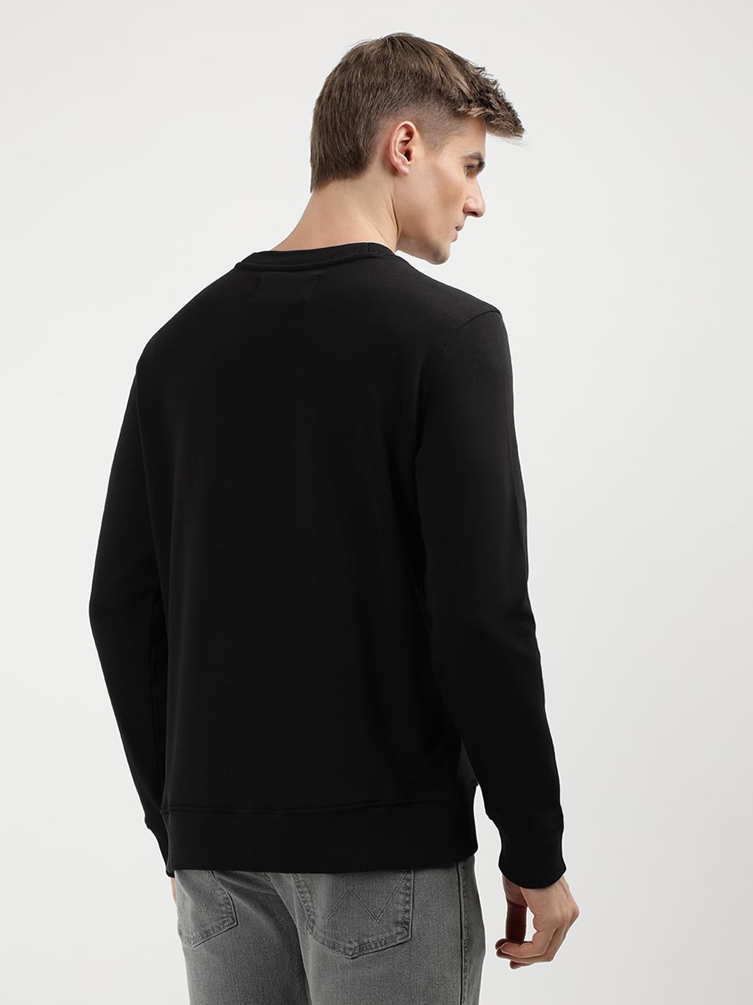 Calvin Klein Uomo Felpa Badge Crew Neck Regular Fit, Nero (CK Black), XXL