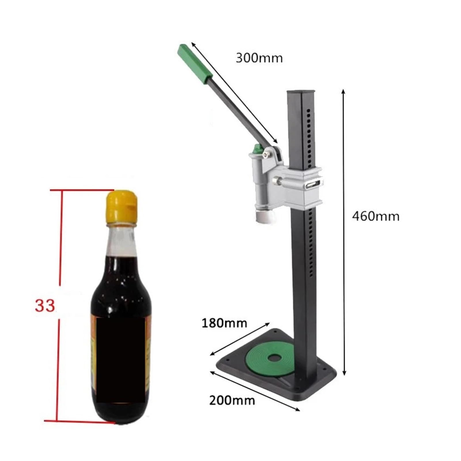 Manuelle Sesamöl-Flaschenverschließmaschine, Sojasauce-Flasche, Essigflasche, Sesamöl-Flasche, Kunststoffverschluss für die Herstellung von selbstgebrautem Bier