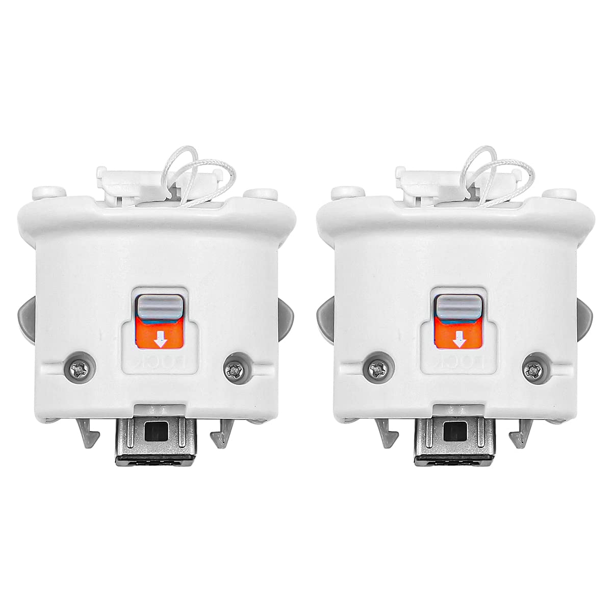 2PCS Motion Plus Adattatore acceleratore Maniglia Adattatore Esterno sensore per Telecomando Wii