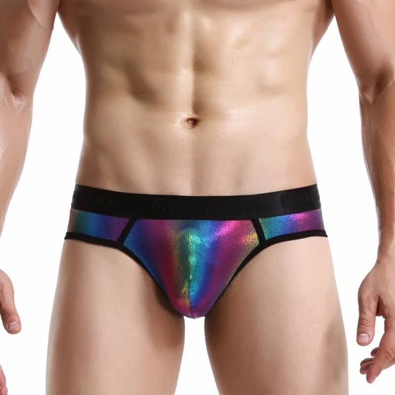 Evankin Men's Sexy Breathable and Soft with Rainbow Bikini Underwear Brief Role Play3