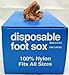 Disposable Foot Socks, DISPOSABLE FOOT SOX, Tan- One Gross, 144 pcs