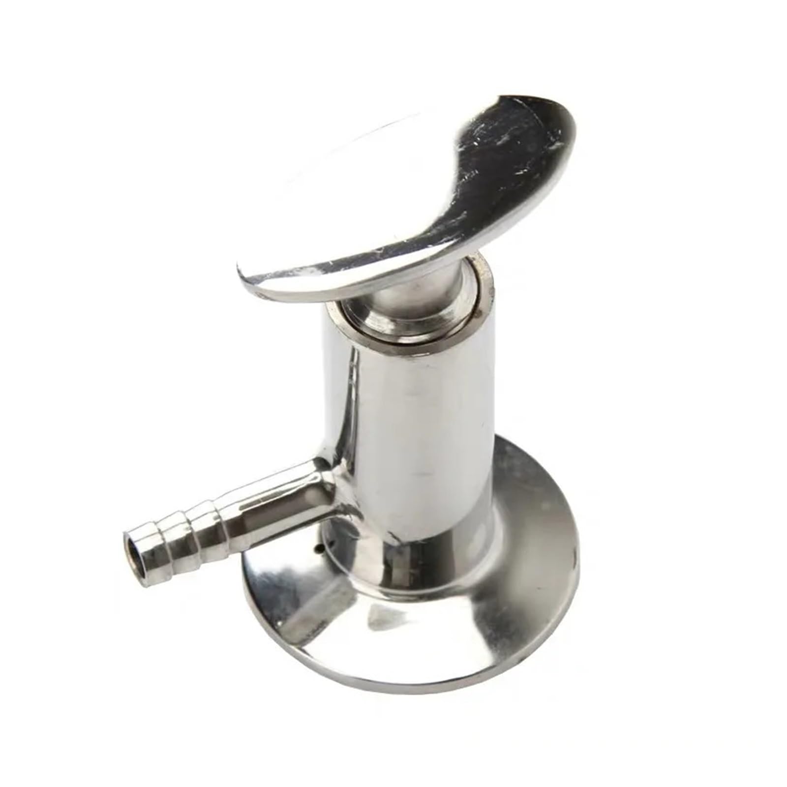 AARTERZZA 1.5" Ferrule Tri Clamp Type Food Elliptic Sampling Valve Stainless Steel SS304 Clamp Sample Valve
