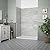Ove Decors Misty 60 x 32 in. Solid Surface Alcove Shower Wall, Grey