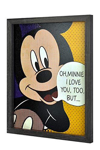 Mickey & Minnie Mouse Clubhouse Kids Tv Show Wall Art Decor Framed Poster - Disney Movie Room Artwork For Childrens Playroom & Baby Nursery - 16X20 Art Picture In Frame For Boys & Girls Bedroom Walls #TOP2