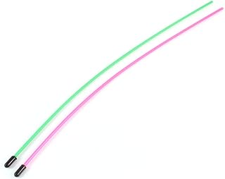 New Lon0167 2 Pcs Featured 3mm x 1.5mm reliable efficacy Green Fuchsia Plastic Antenna Pipe Tube Protectors Receiver Arial Aerial for RC Model Car(id:7fc 39 52 a46)