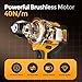 AOWEI Brushless Motor Tool Kit Set: Yellow 21V Cordless Drill, Power Drill Tool Box,3/8