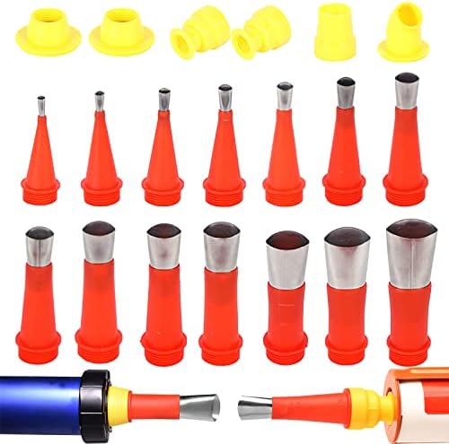 Universal Integrated Rubber Nozzle Tool Kit 20 PCS Silicone Nozzle Kit ...