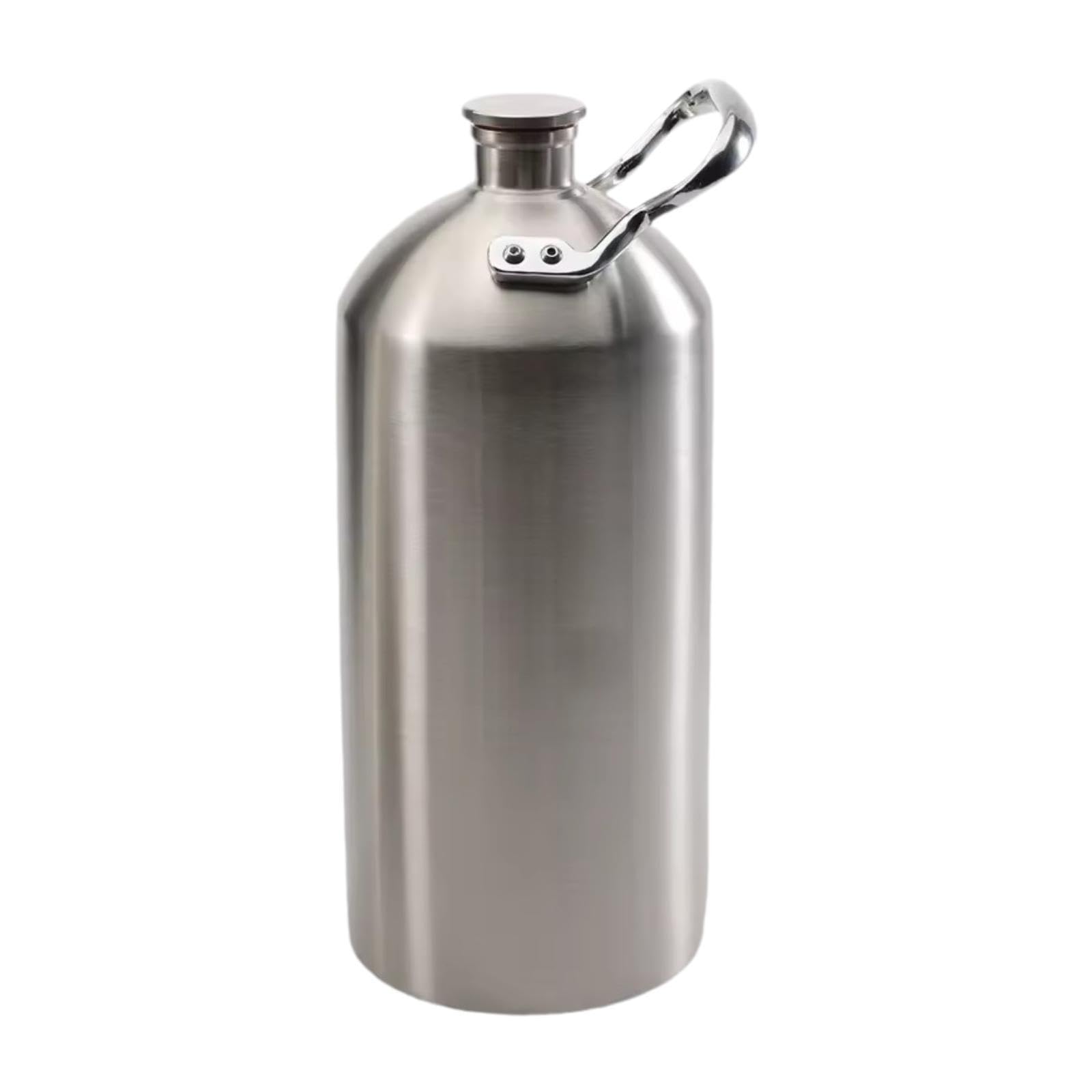 Barril de Cerveza de Acero Inoxidable 304, Kit de Accesorios para Elaboración Casera con Asa, Mantiene la Temperatura- 3.6l