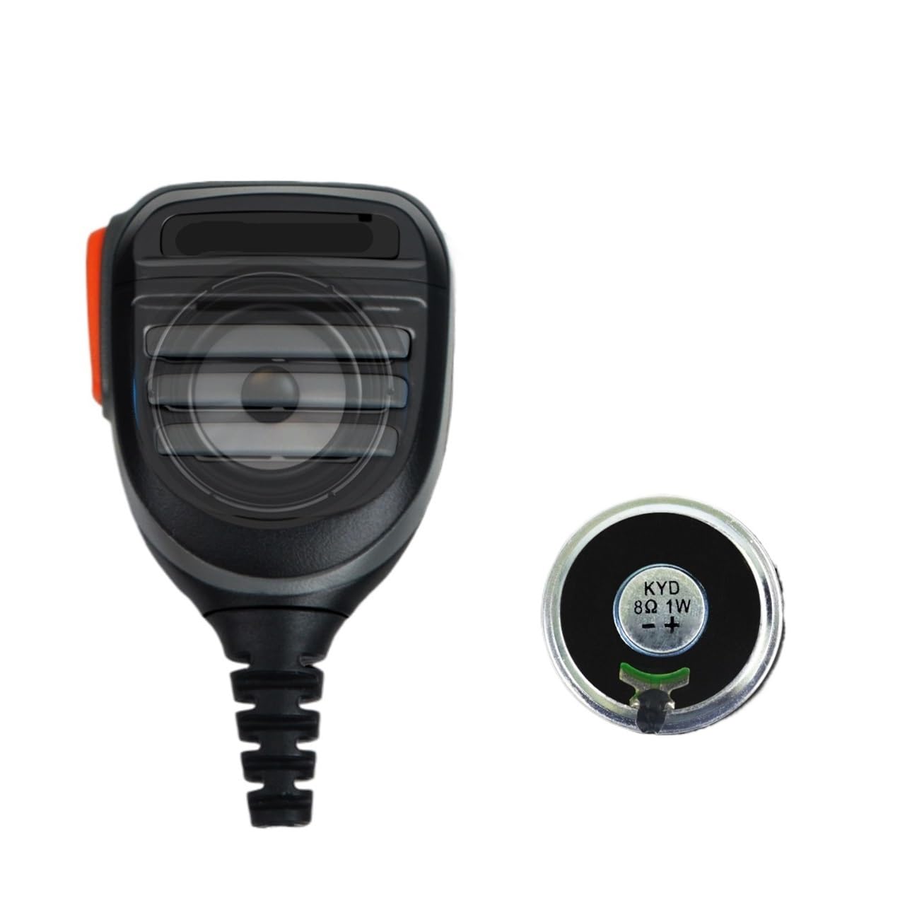Compatible con Baofeng UV-9R UV-9RPLUS BF-A58 BF-9700 Altavoz con micrófono de Palma Resistente al Agua con Altavoz de Alta Potencia de 1 W