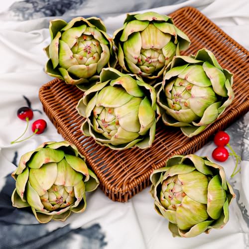 Meiwlong 6Pcs Large Faux Artichokes, Bowl Filler Decor for Home,Green by Meiwlong - Image 7