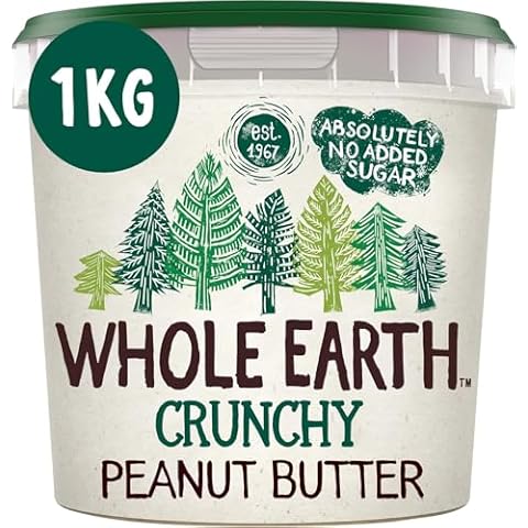Whole Earth Crunchy Peanut Butter 1kg Tub Cover