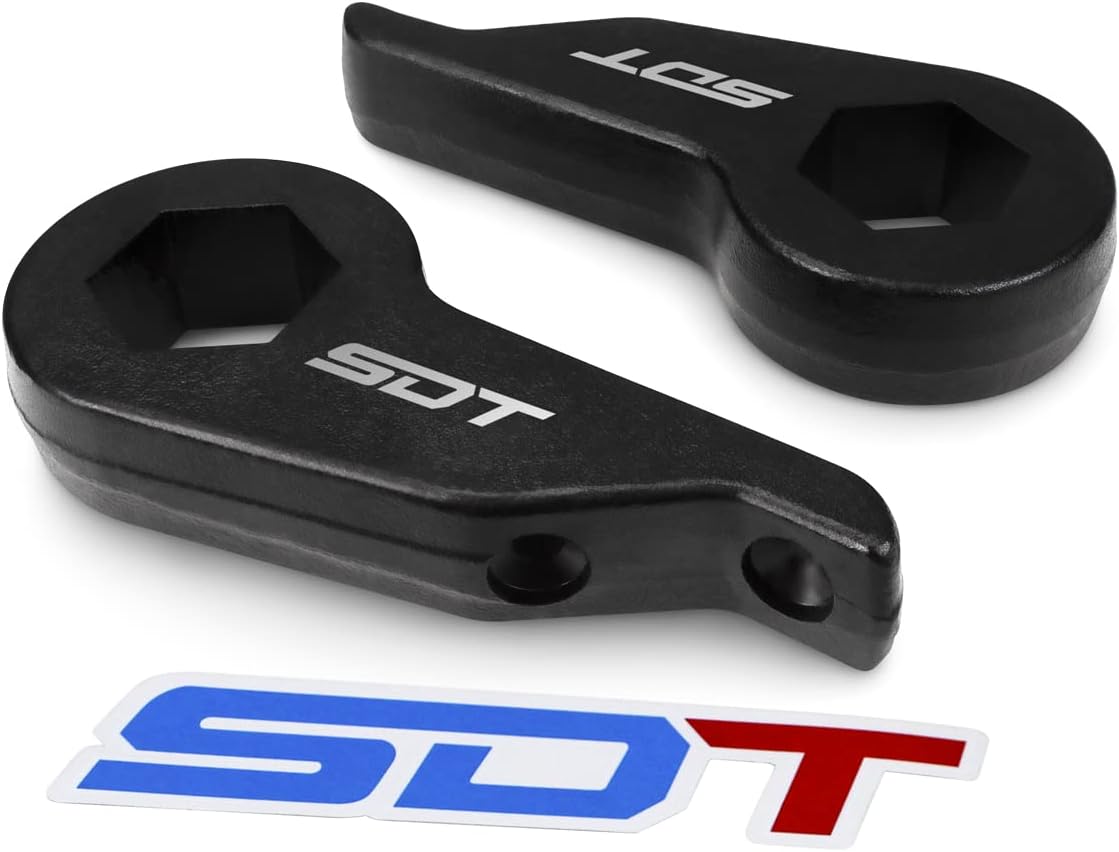 1"-3" Front Leveling Lift Kit - Adjustable Forged Steel Torsion Keys Fits 1983-2005 Chevrolet Blazer, S-10, GMC Jimmy, Sonoma S-15 4WD