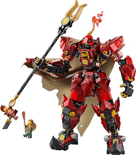 Ninjago Mech Cavaliere del Fuoco Giocattolo - Set da Monstrosity con Action Figure Robot Snodabile, 2 Minifigure e Mostro Marino su Espositore - Regalo di Compleanno per Bambini 14+ Anni - 71846 - Lego - Immagine 7