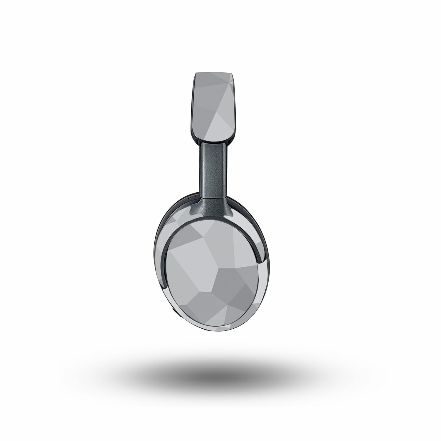 MightySkins Skin Compatible with Bose QuietComfort Ultra - Gray Polygon | Protective, Durable, and Unique Vinyl Decal wrap Cover | Easy to Apply, Remove, and Change Styles