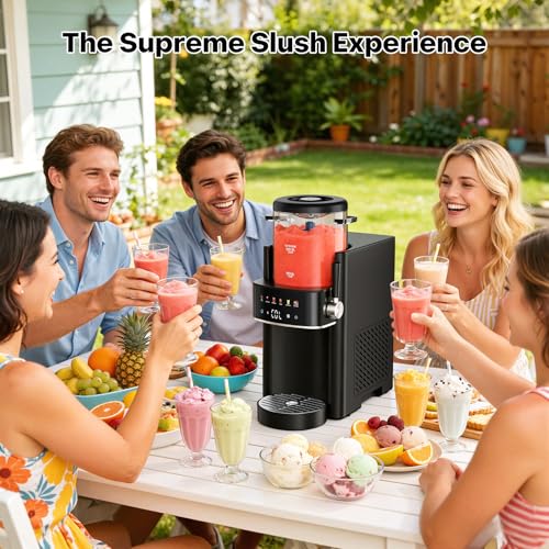 Ranvaira Slushie Machine, Ice Cream Maker, Slushy Machine for Home and Families, No ice ne - image 8