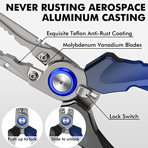 TRUSCEND Fishing Pliers Saltwater with Mo-V Blade Cutter - Image 2