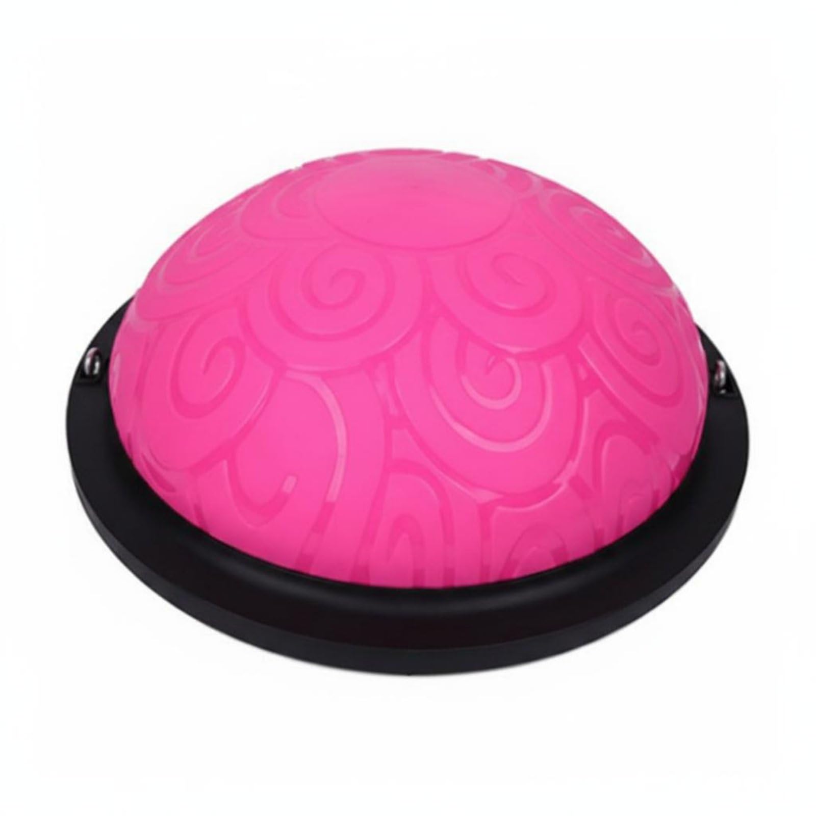 Antirupture-Resistant Half Balance Ball Non-Slip Surface Balance Half Ball Textured Design Stability Dome Coach Includes Pump for Teens, Home Workout, Gym, Pink-picture-31