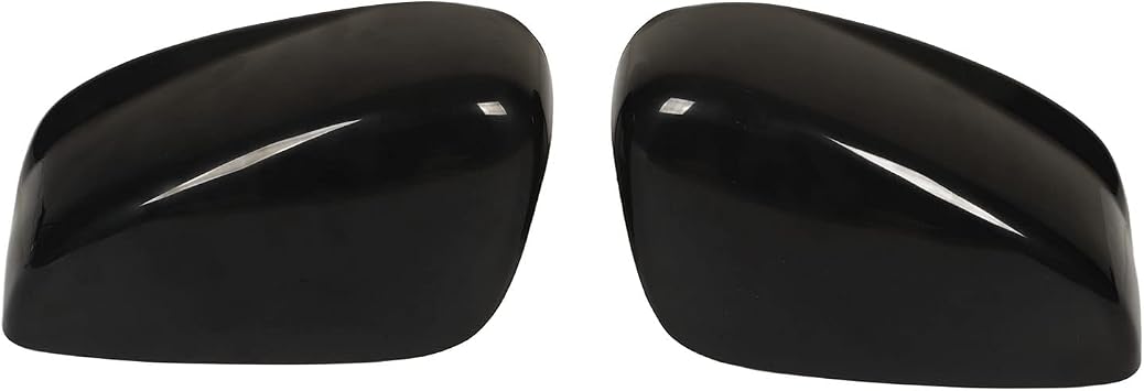 Acouto Door Mirror Covers for 20082012, Car Rearview Door Mirror Caps Side Door Wing Mirror Cap Covers Glossy Black Replacement