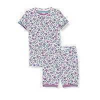 Hatley Girl's Organic Cotton Short Sleeve Pyjama Set Pajama