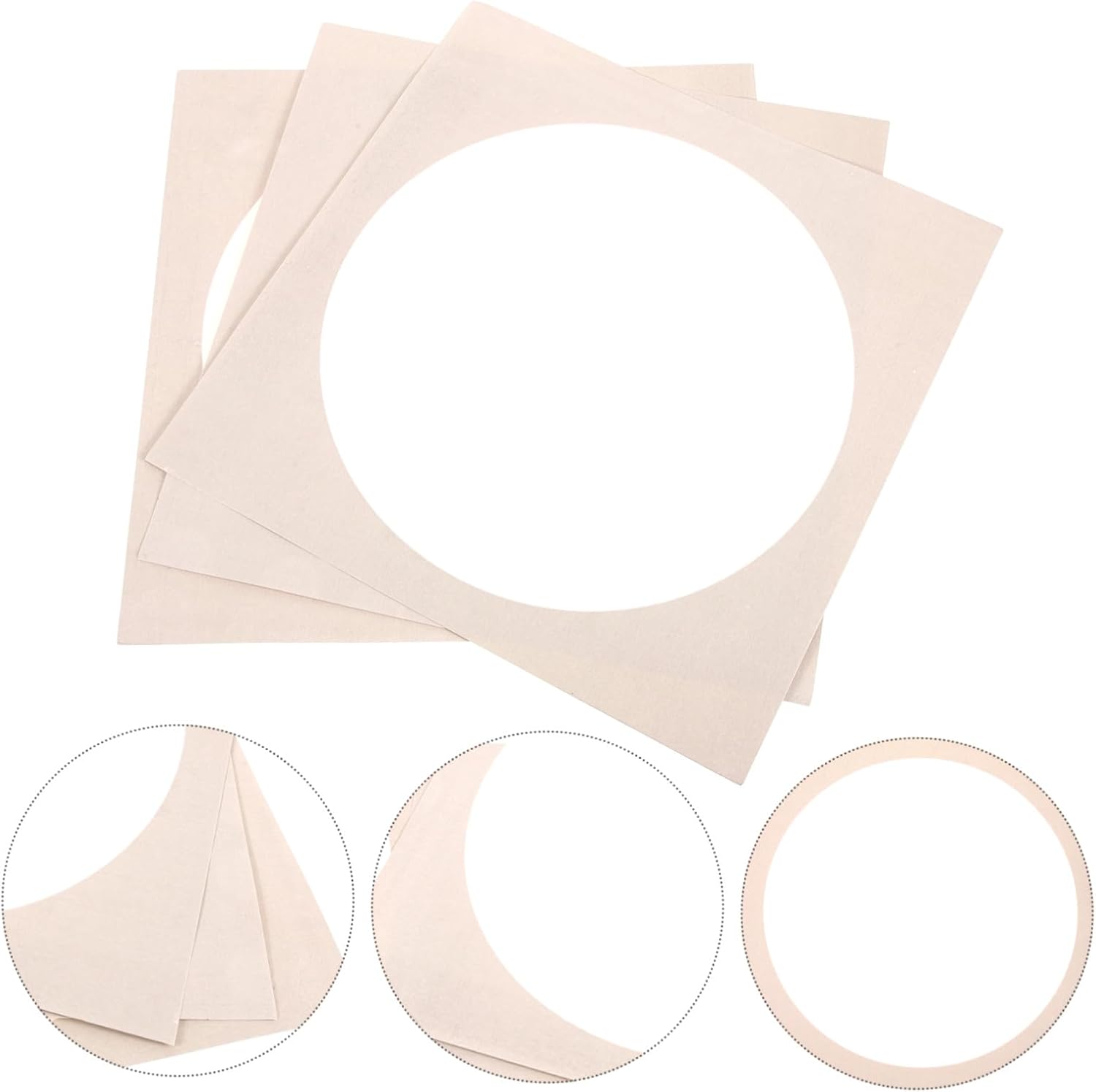 Anneome 10 Sheets Thickened Handmade Calligraphy Card Papers Rice Art Paper for Drawing Painting Water Ink Diffusion Suitable for Chinese Calligraphy Students