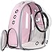 Figaro Cats Store - Mochila de burbuja para ventana espacial: portador portátil de viaje para mascotas, cápsula espacial para mascotas y gatos, mochila de viaje impermeable para gatos y perros (rosa)