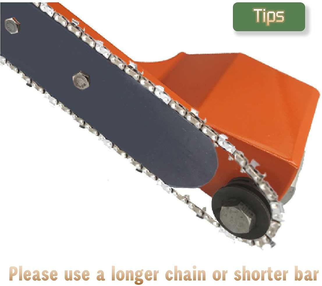 Orange Log Peeler - Log Debarking Tool As Chainsaw Debarker Attachmen,Debarker Tool,Timber Framing Tools Main for Log Builders, Sawmills,Home Builders(with 4 Blades,2 Spare)