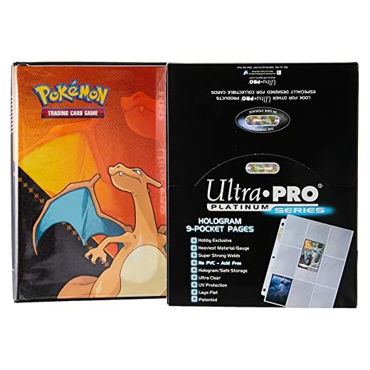 Charizard 2" Album with 100 Ultra Pro Platinum 9-Pocket Sheets