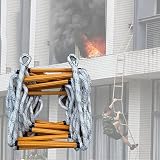 Outdoor Fire Escape Ladder,Nylon Rope Ladder,Weight Capacity Up to 320kg,Rescue Ladder/Evacuation La