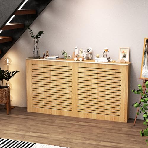 Radiator Heater Covers for Old Radiator, Modern Heating Decorative Cabinet Radiator Shelf, Louvered Hollow Design, Heat Covers for Radiator, for Home Bedroom Hallway, Easy to Clean(35.4*31.5*9.8 in)