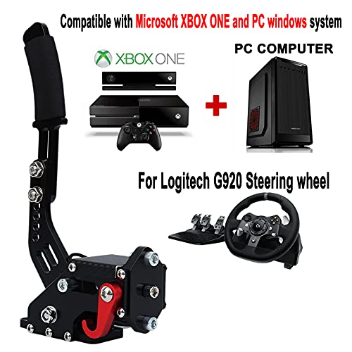 Obokidly Upgrade Usb Handbrake Support G920 Compatible With Xbox One/Xbox One S For Simracing Game Sim Rig With Clamp Also Suitable For Pc (Black) #TOP1