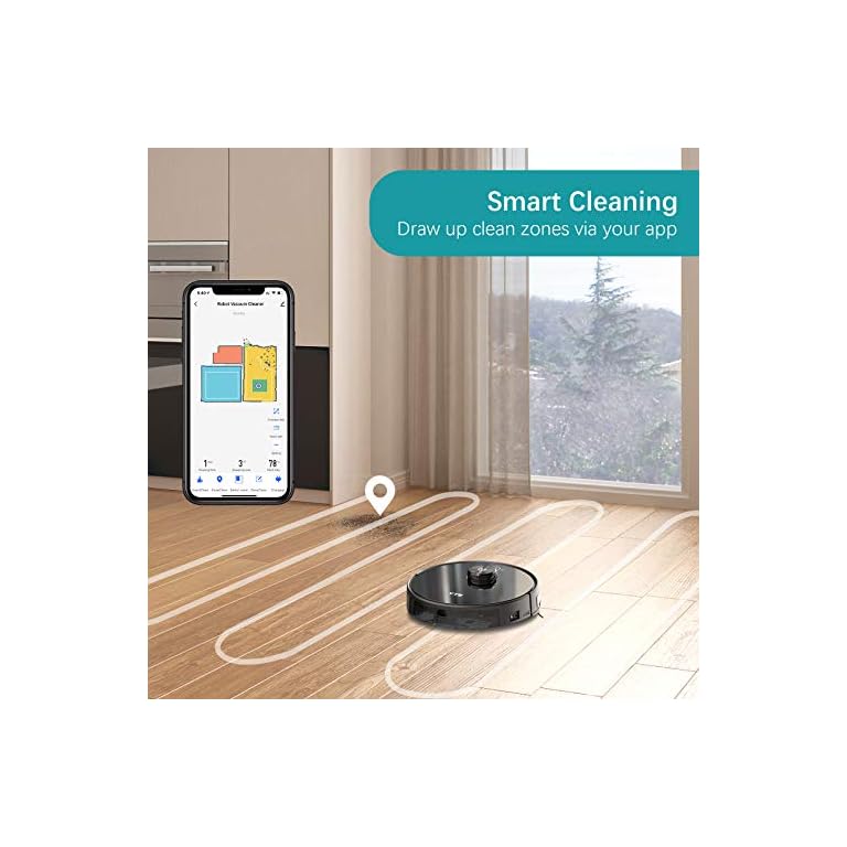 YTE Robot Vacuum with Lidar Mapping Technology, 2700Pa Strong Suction