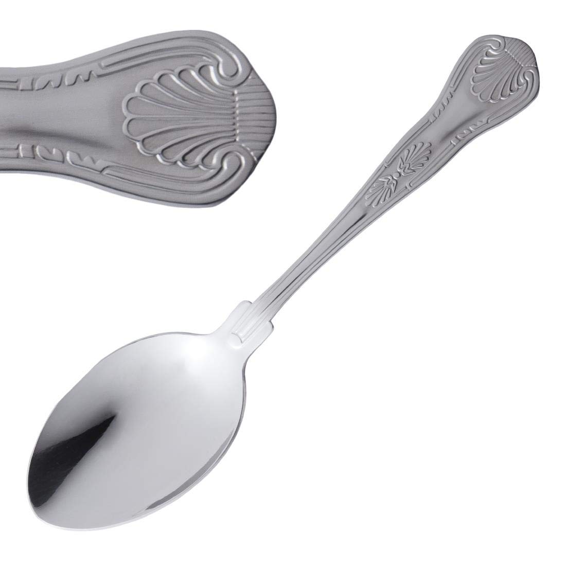Olympia Bead Dessert Spoons - Pack Of 12, Stainless Steel 18/0, 185mm Length