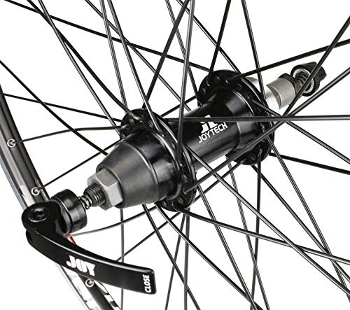 Image of CyclingDeal MTB Bicycle Double Wall Rims 26 inch Wheelset - Front & Rear Mountain Bike Wheels - Compatible with Shimano MF-TZ500 Freewheel