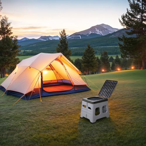 Portable Camping Toilet for Adults - Portable Folding Toilet with Lid,Travel Portable Potty for Adults,Porta Potty Car Toilet,Grey - Image 6