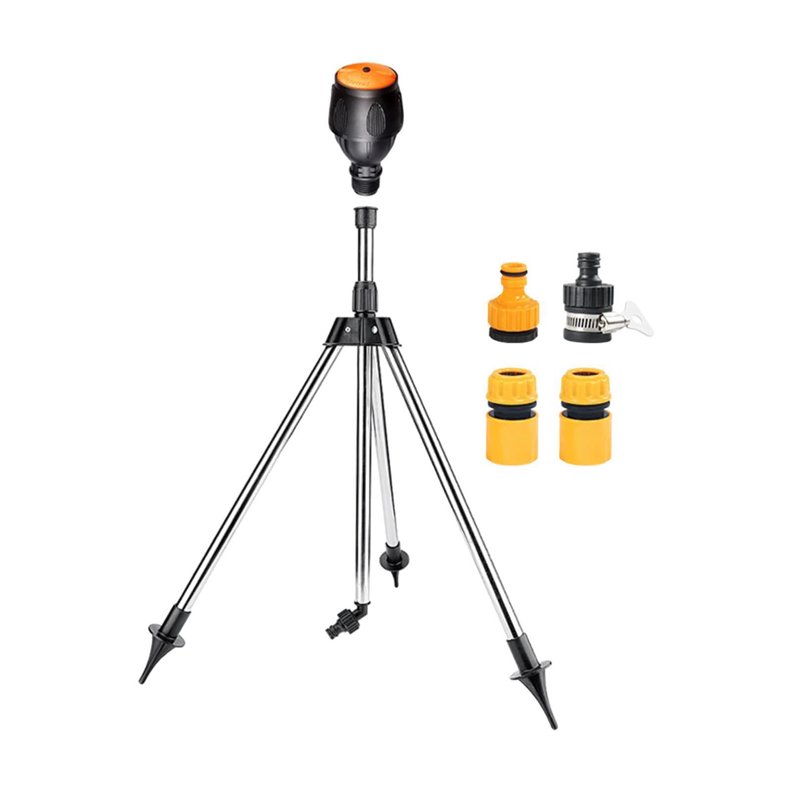 Zambuph Women's Yard Above Ground Lawn Sprinkler Tripod Base Features 360 Degree Rotation With Lightweight Durable Construction For Easy Watering Sprinkler 1/2